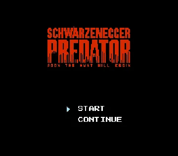 Predator (USA) screen shot title